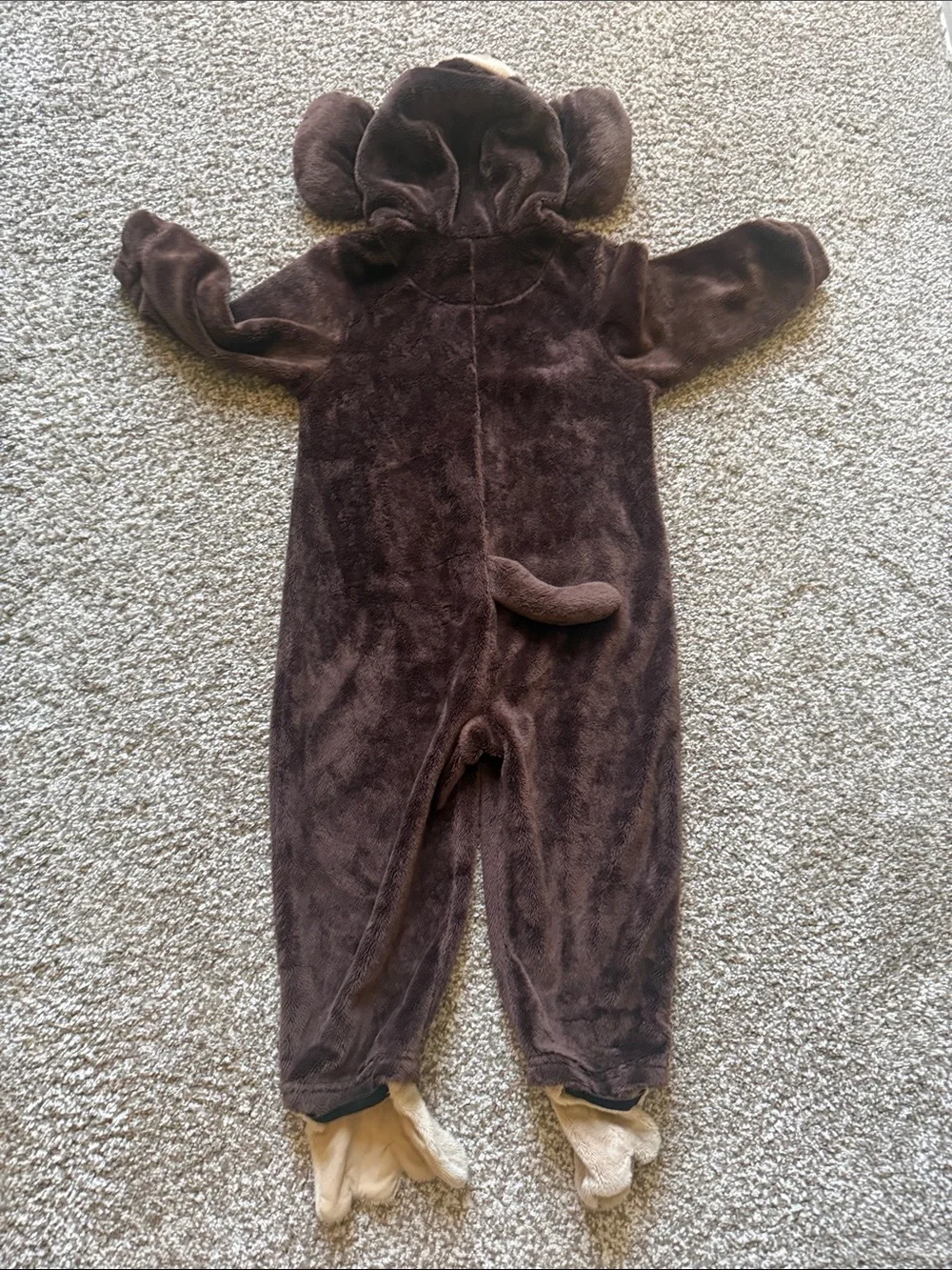 baby GAP 🐒 BROWN & CREAM MONKEY 🐒 BODYSUIT TODDLER 2YRS COSTUME 🌟EUC🌟